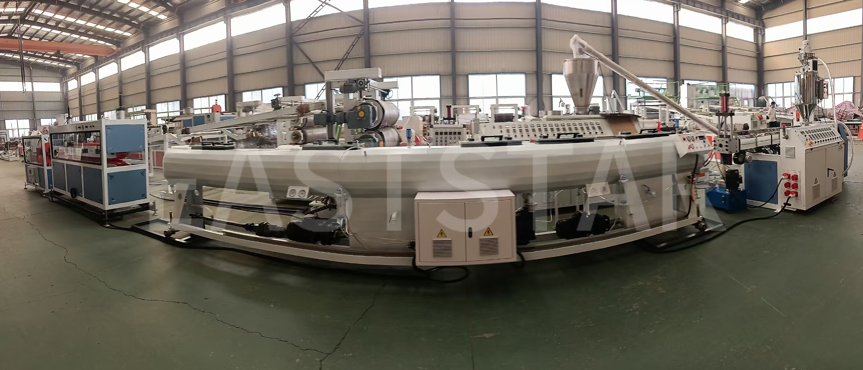QINGDAO Eaststar complet Shipment de PE Pipe Productio linea, Palaestinae Infrastructure Development